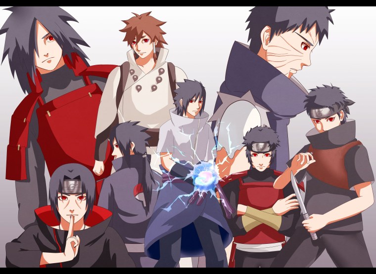 Клан Учиха Мадара Саске Итачи и Обито