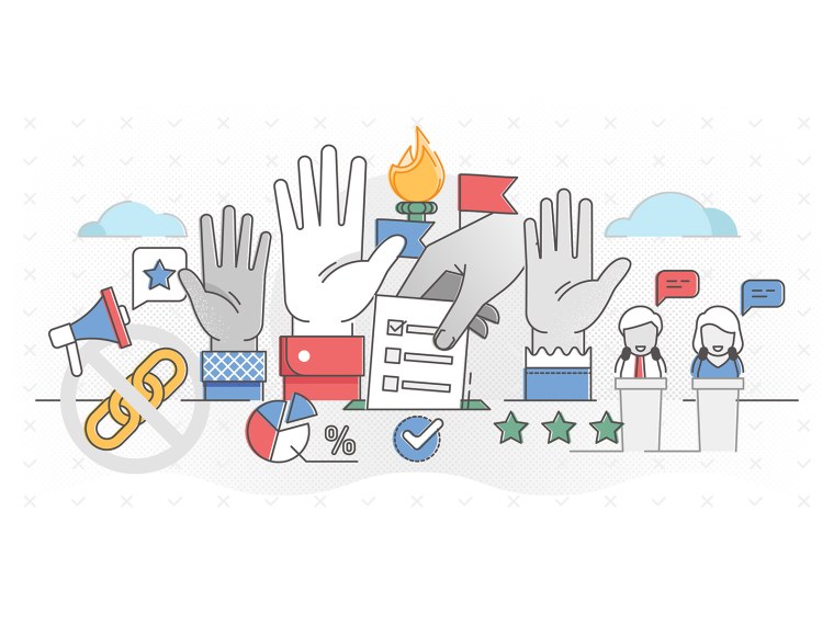 Демократия плакат