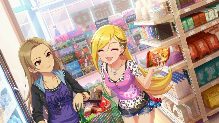 Аниме обои в розовом стиле