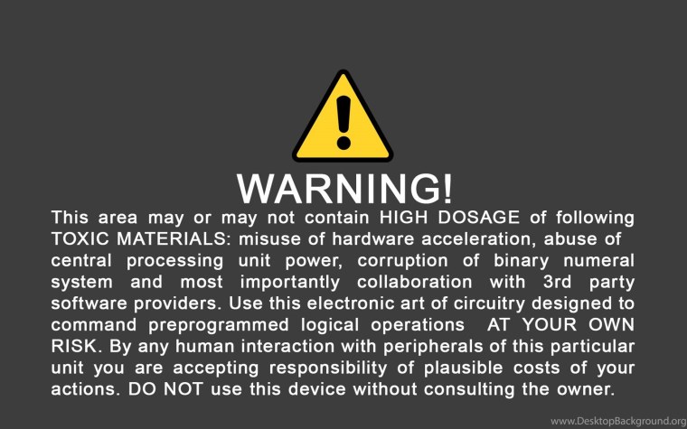 Дисклеймер на английском