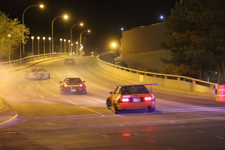 Ночной дрифт в Японии