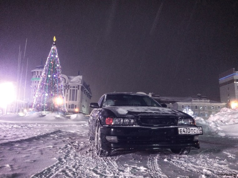 Чайзер 100 зимний дрифт