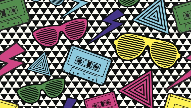 Наклейки в стиле диско 80 s