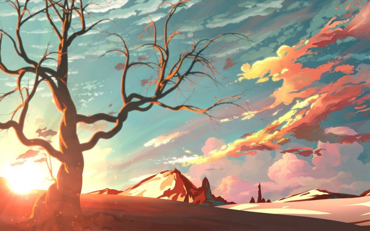 Пейзаж рисунок