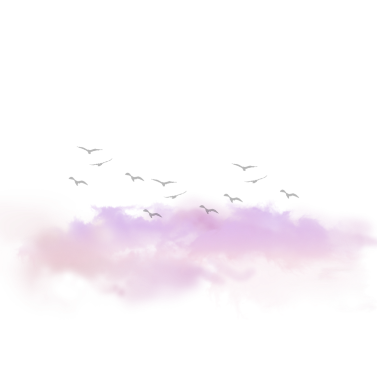 Розовые облака без фона для фотошопа