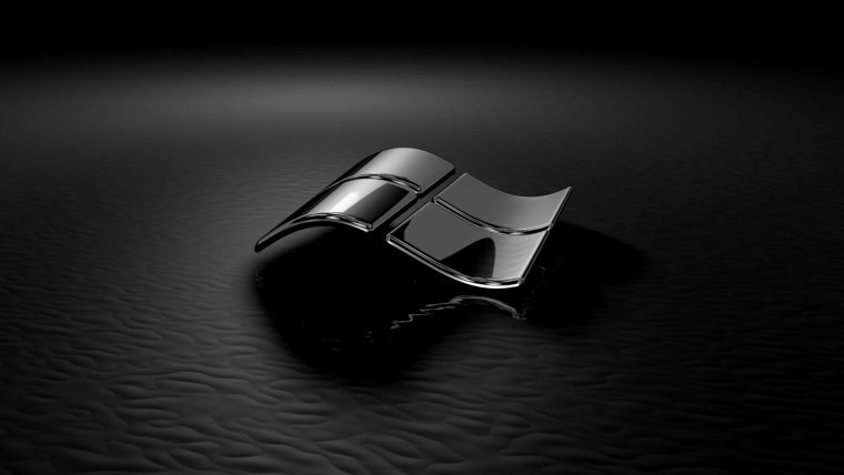 Черная заставка на рабочий стол