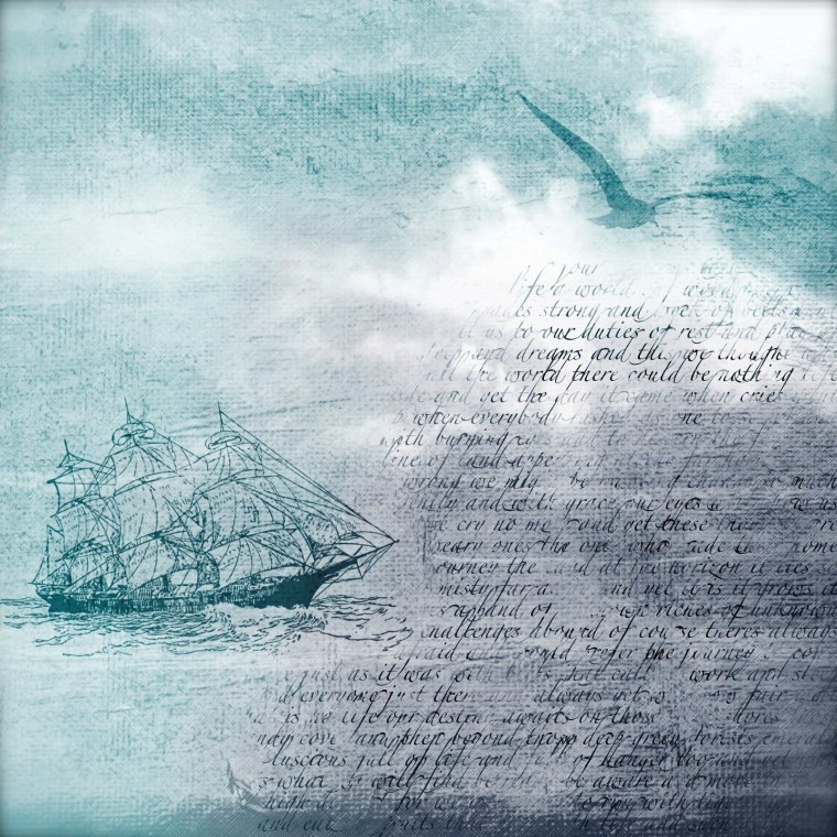 Морской фон для скрапбукинга