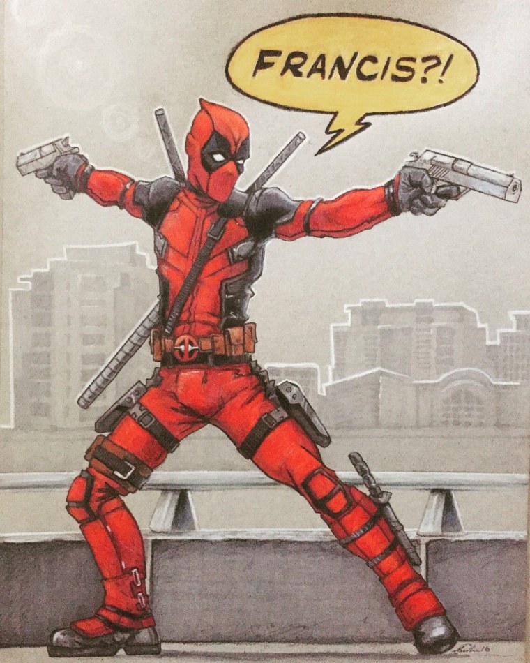 Дэдпул курит