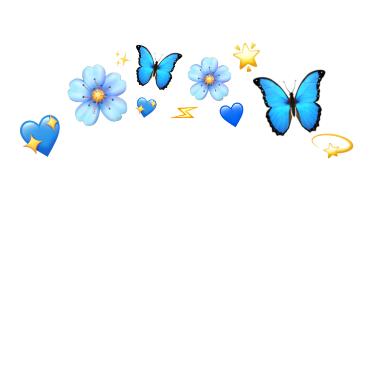 Стикер бабочка на прозрачном фоне