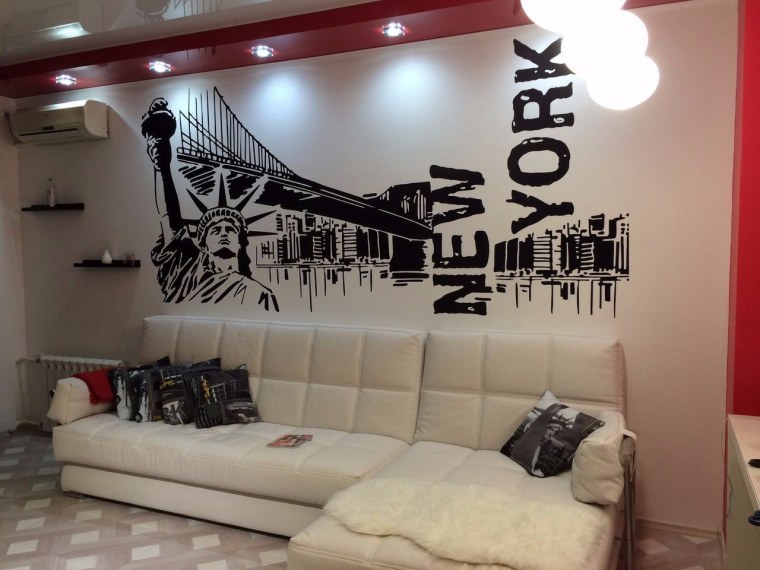 Разрисованные обои