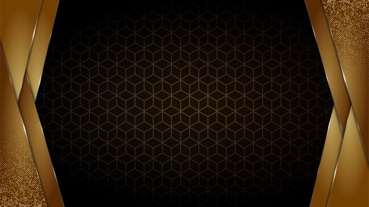 Черный с золотом