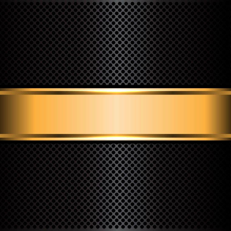 Черный с золотом