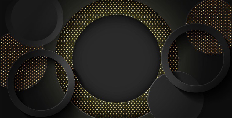 Черно золотой фон