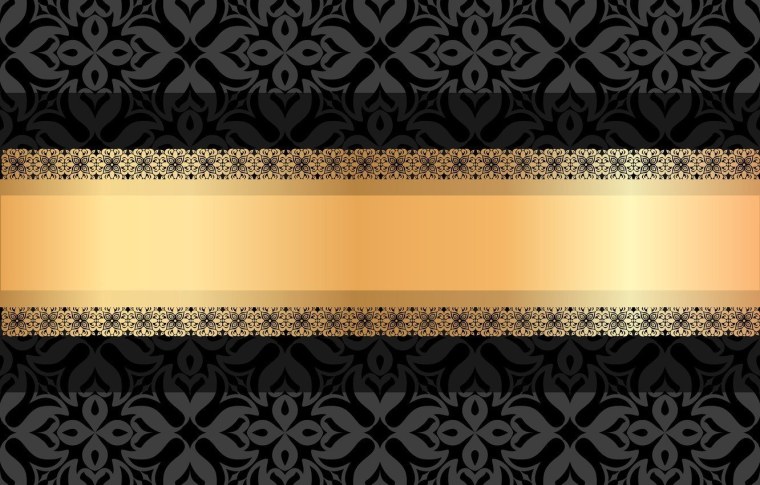 Золотые линии на черном фоне