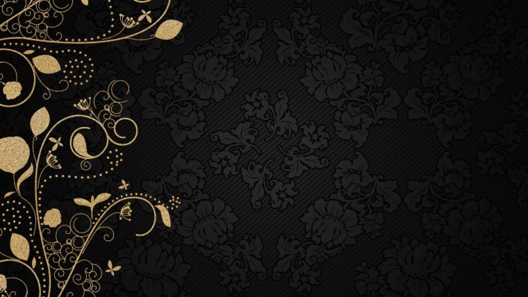 Черно золотой фон