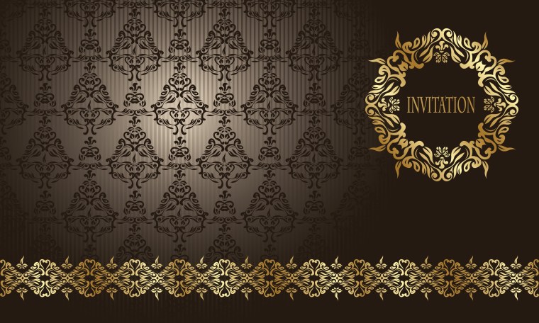 Золото на черном фоне