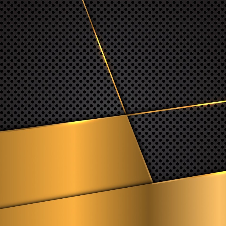 Золото на черном фоне