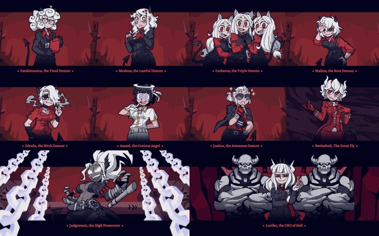 Helltaker игра персонажи