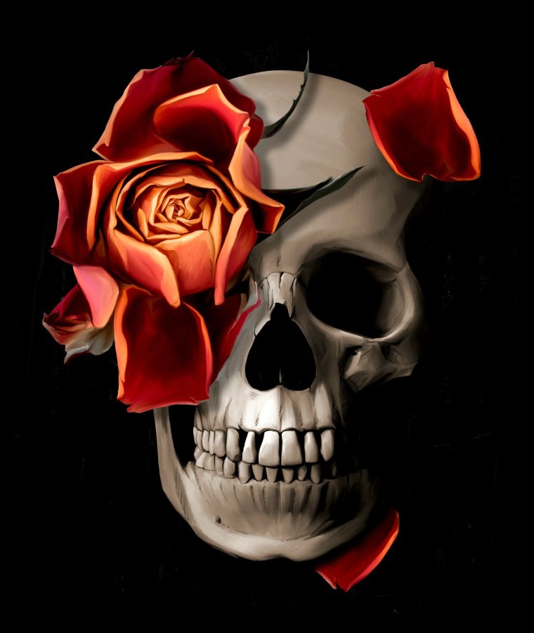 Натюрморт с мертвыми цветами