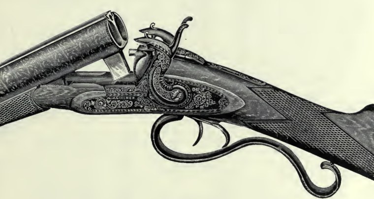 Ружьё охотничье рисунок