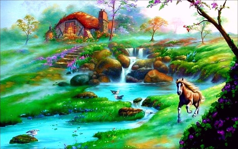 Сказочный пейзаж для детей