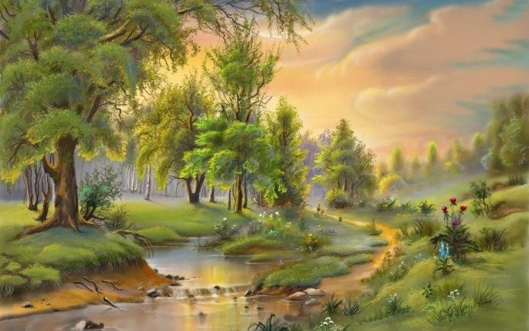 Картины пейзажи Цыганов Виктор