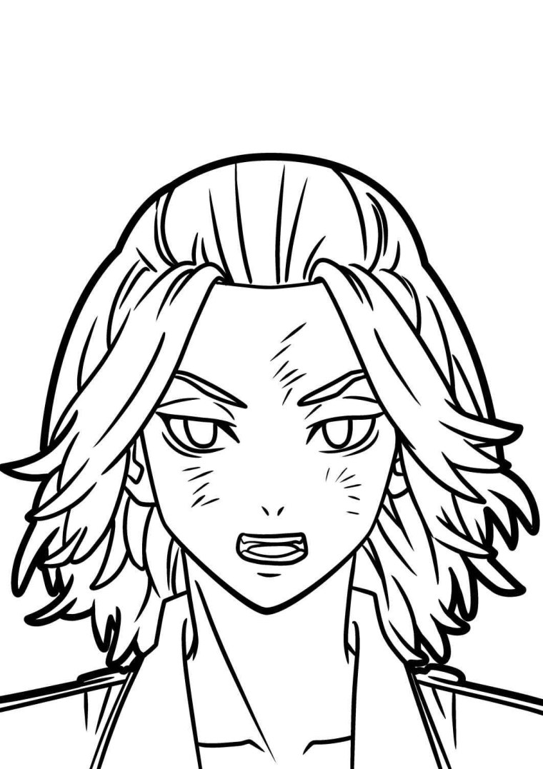 Раскраска аниме Токийские Мстители