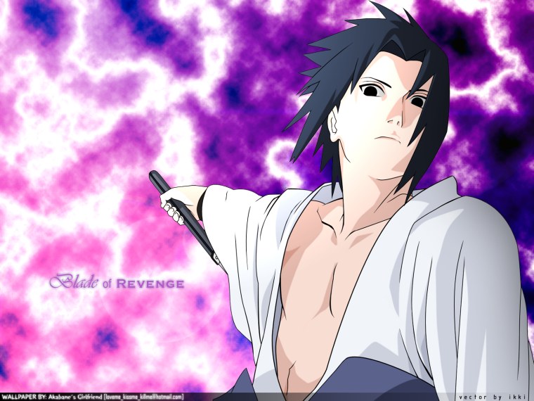 Надпись Саске Учиха