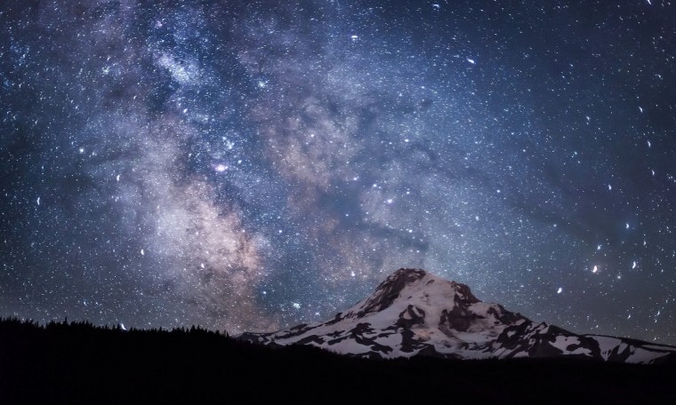 Ночное небо со звездами