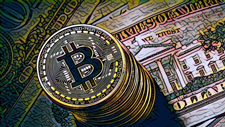 Биткоин нарисованный