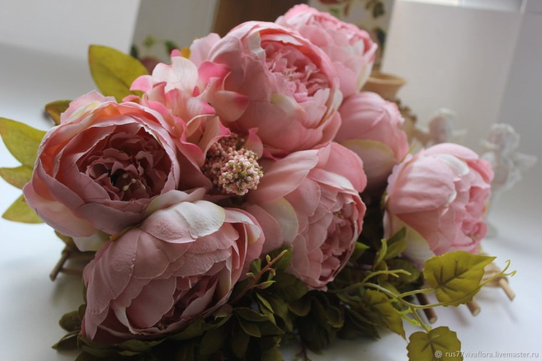 Цветы пионы розовые