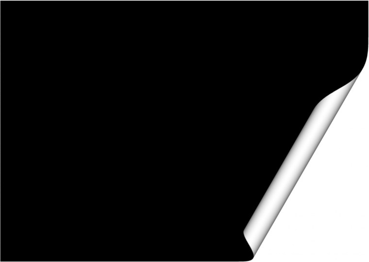 Черный лист с загнутым углом