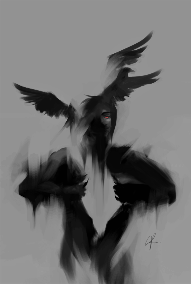 Темный силуэт арт