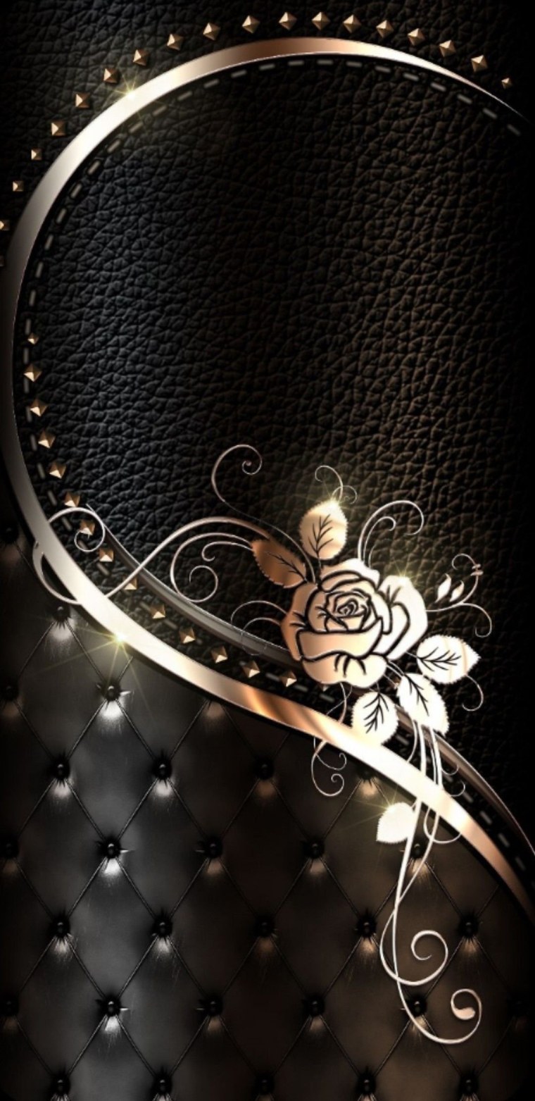 Черно золотые обои на айфон Эстетика