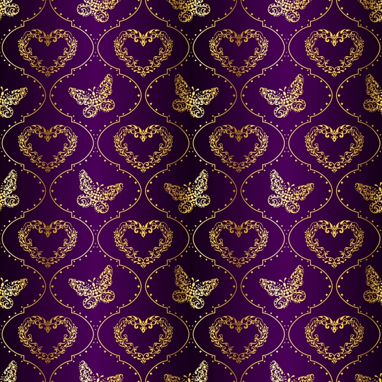 Сиреневый фон с узорами