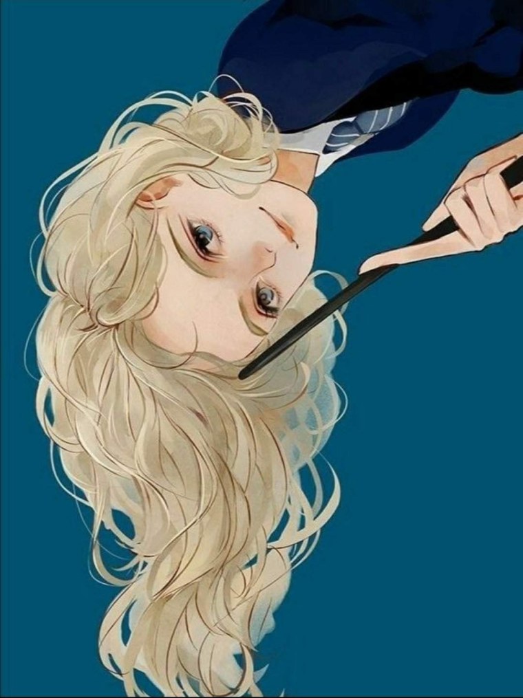 Пуффендуйка арт со светлыми волосами