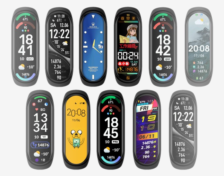 Ми банд 6 циферблаты