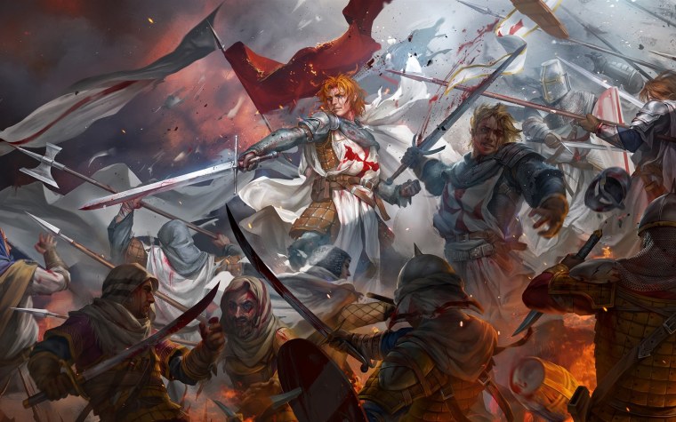 Битва тамплиеров арт