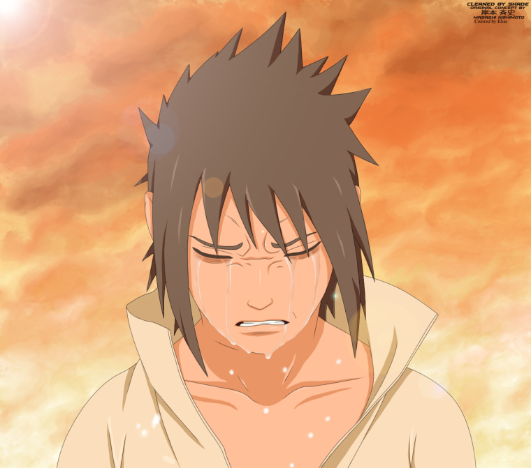 Аниме Саске плачет