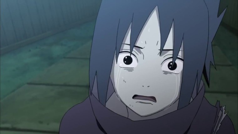 Саске Учиха плачет