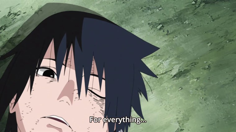 Саске Учиха грустит