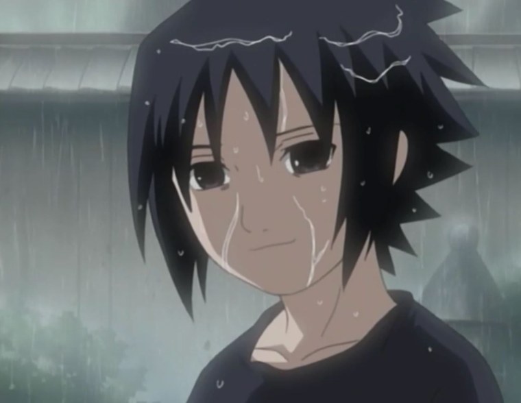 Саске Учиха плачет скрин