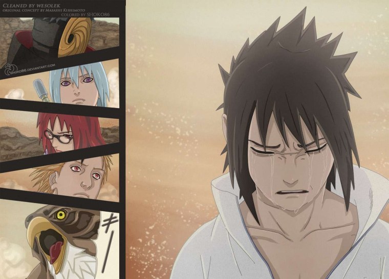 Плачущий Саске Учиха