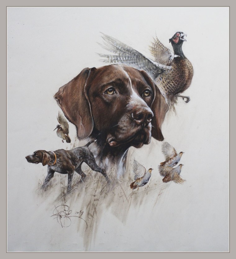 Курцхаар гравюра