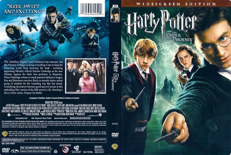 Диски двд Гарри Поттер и орден Феникса