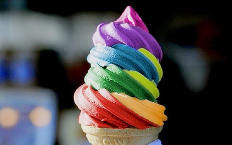 Цветное мороженое