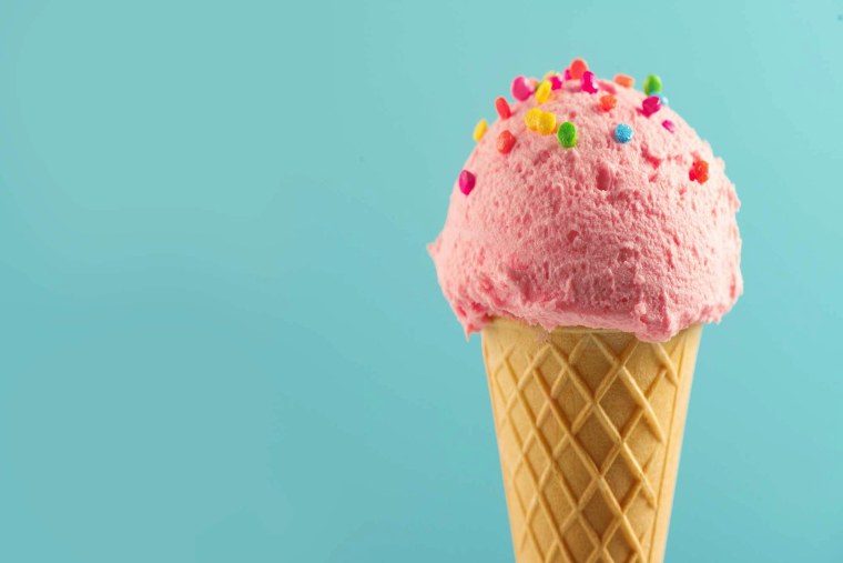 Мороженое крупным планом