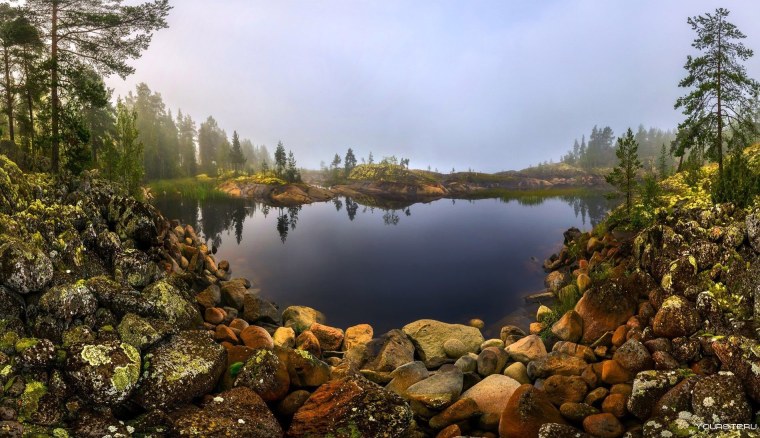 Карелия лес река