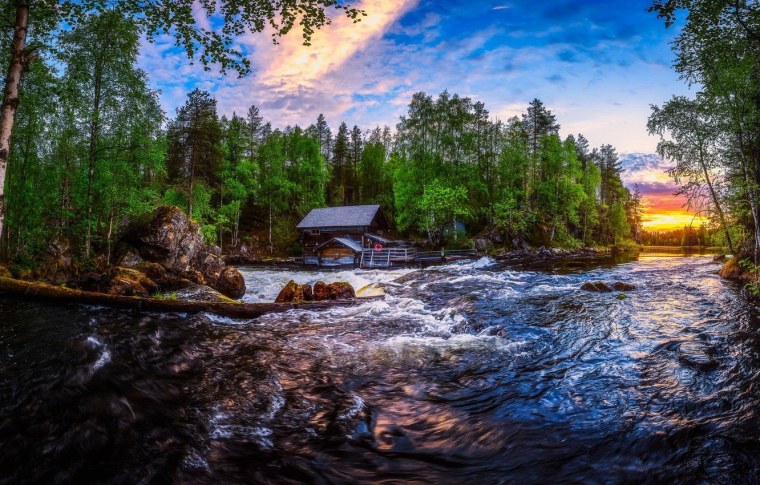 Карелия Ладожские шхеры деревня