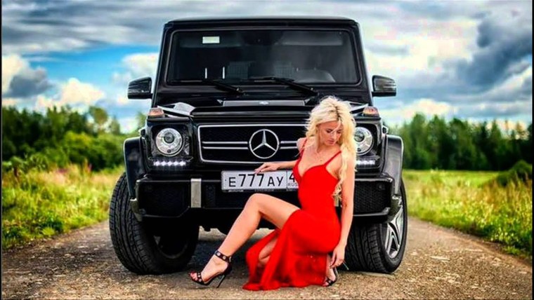 Мерседес Гелендваген АМГ И девушки